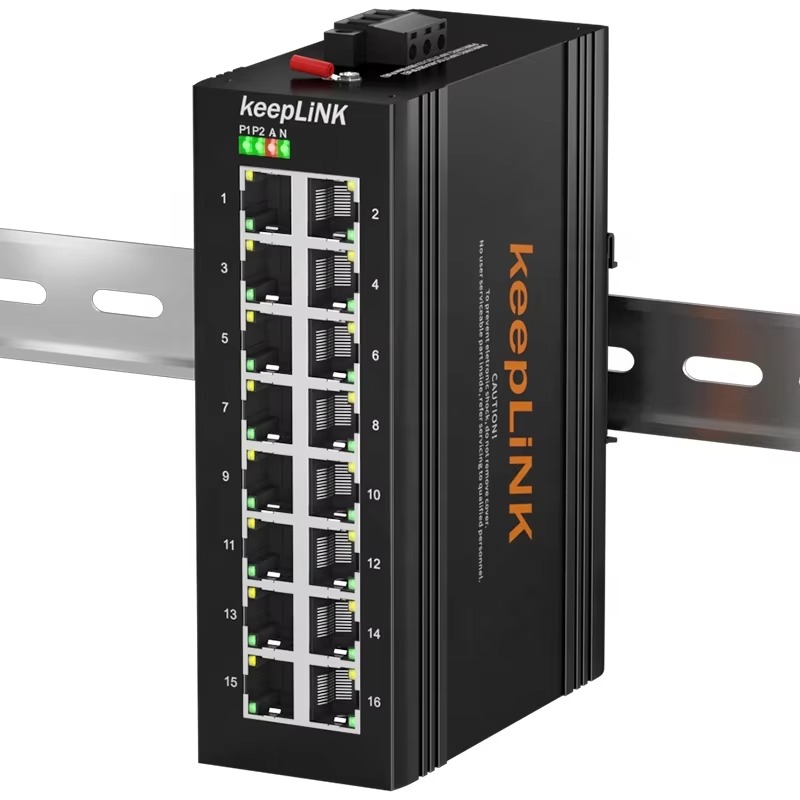 Industrial Switch Din Rail Gigabit - 16 Ports Gigabit Switch Industrial Ethernet