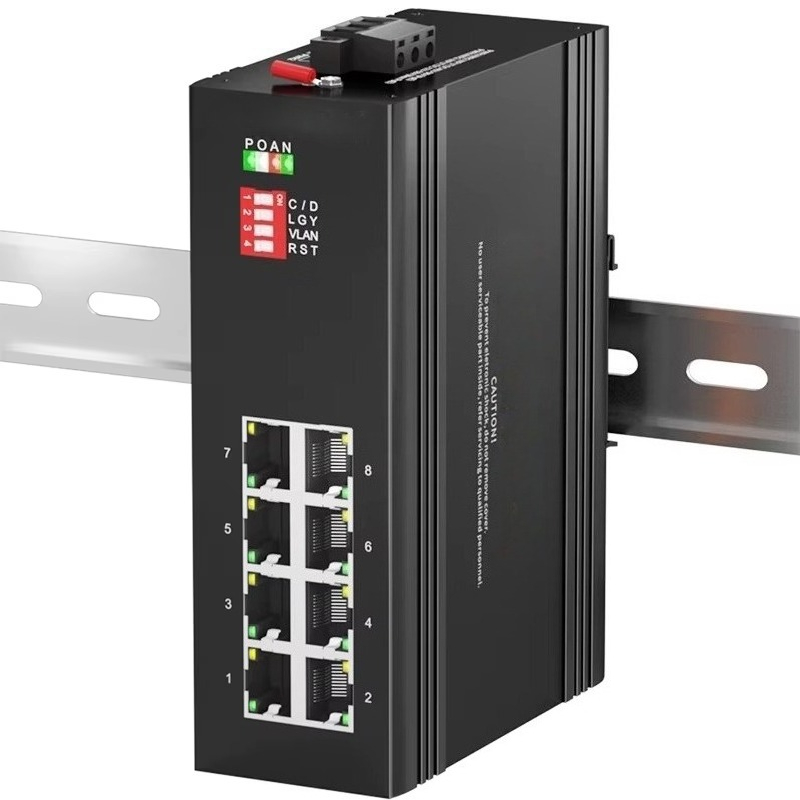 Industrial Switch Din Rail Gigabit - Gigabit Ethernet Switch 8 Port Industrial