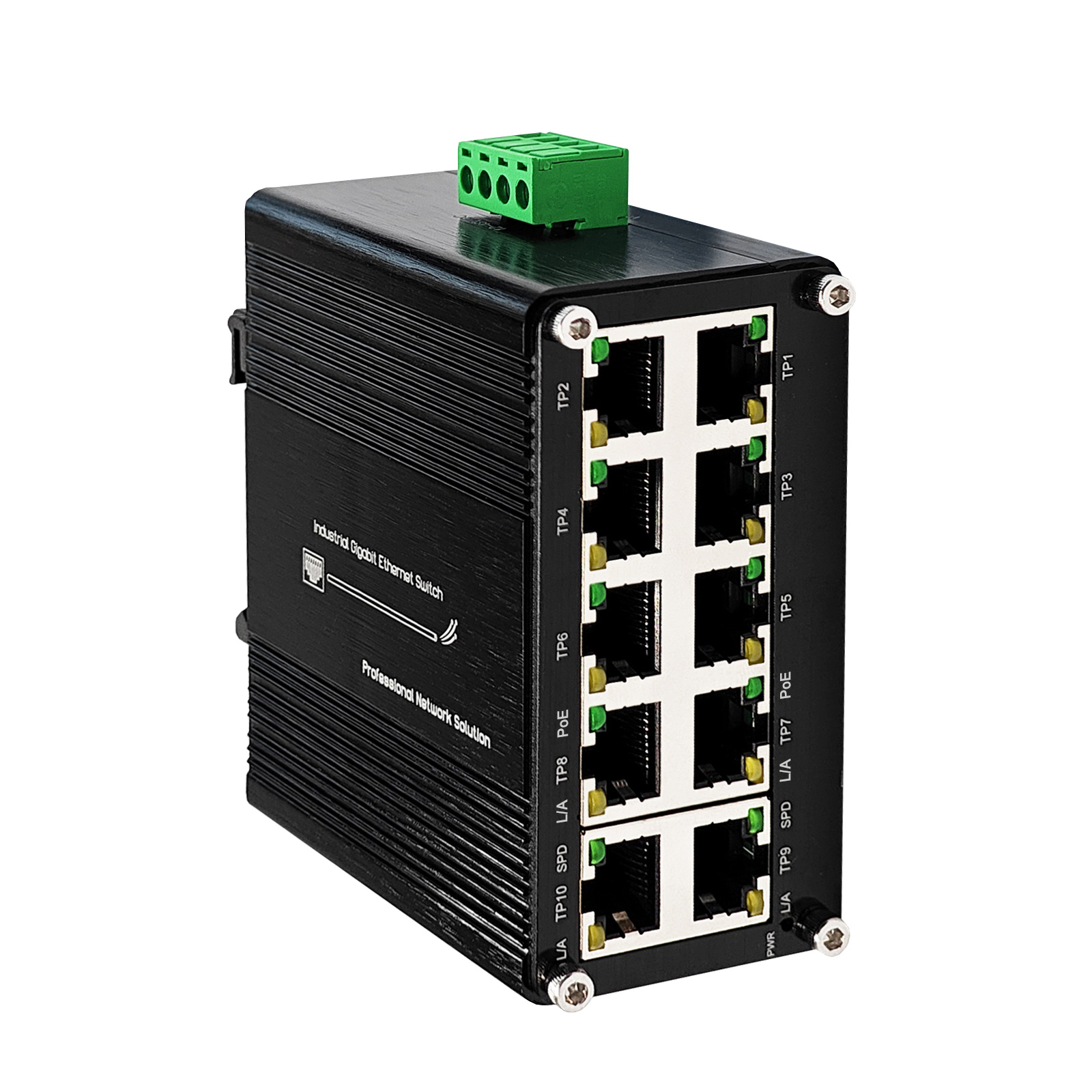 Switch 48 Port Poe Gigabit - Industrial 10-Port Gigabit PoE Switch with