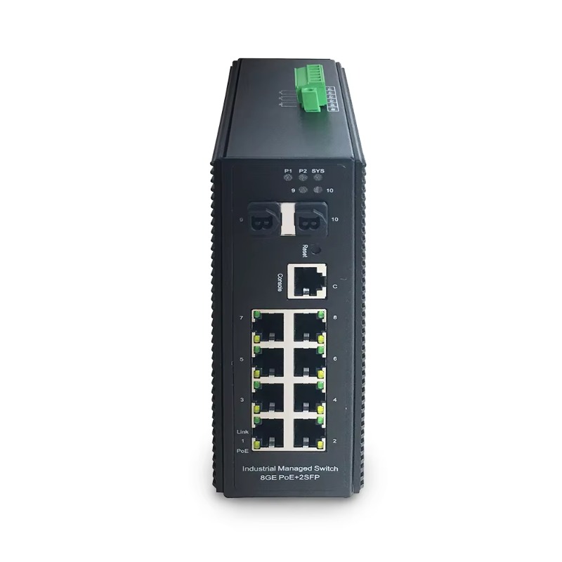 Industrial Switch Din Rail Gigabit - Industrial Grade 8-Ports PoE+ Gigabit Network