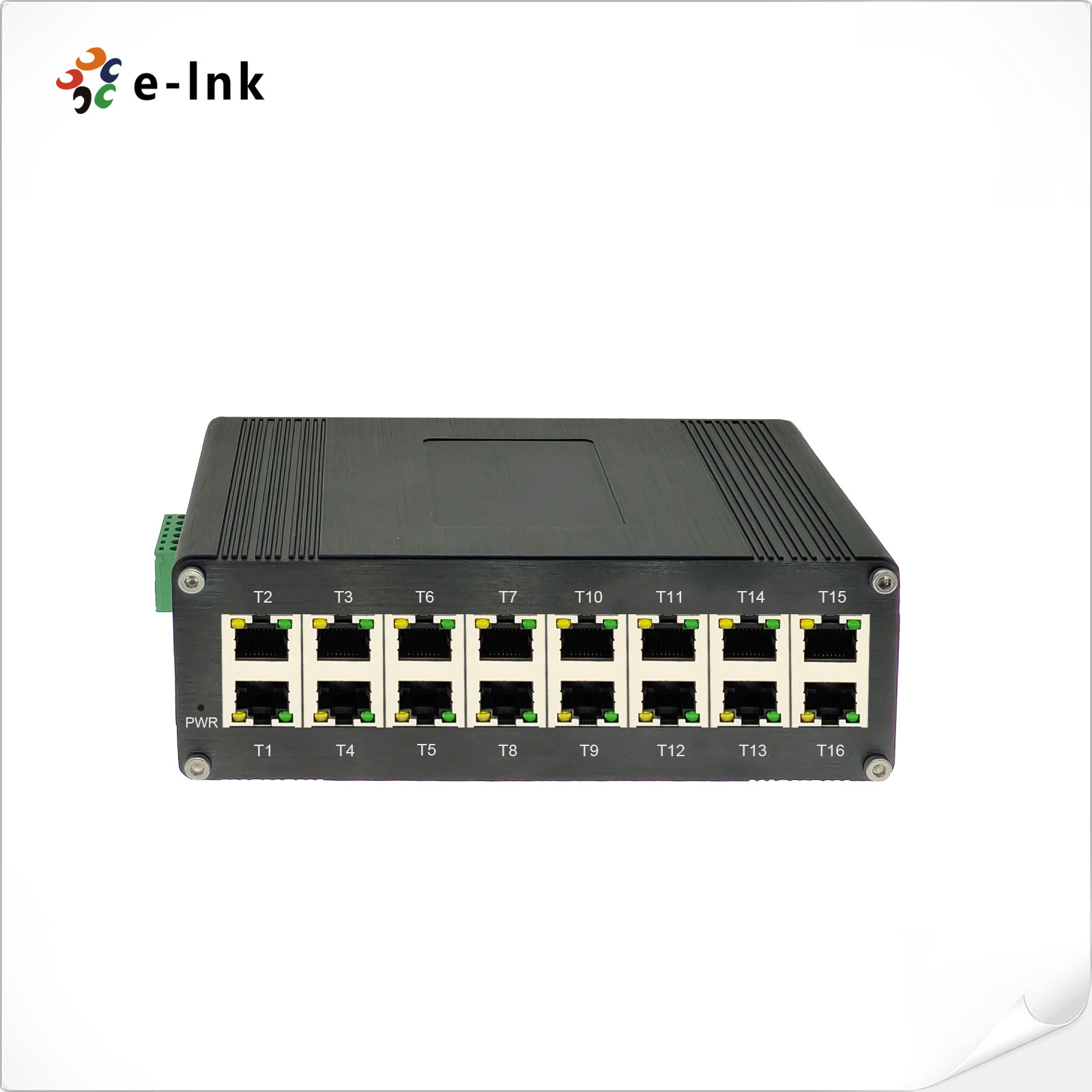 Industrial Switch Din Rail Gigabit - E-link LNK-IMC016GP Industrial 16 Port Gigabit