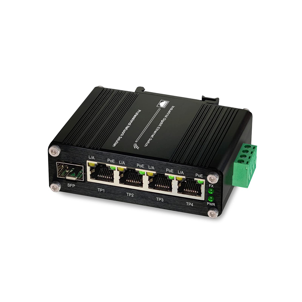 Industrial Gigabit 4 Ports PoE - Industrial Switch Din Rail Gigabit review and price