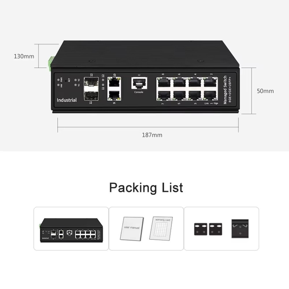 Industrial DIN-Rail 8-Port Gig - Industrial Switch Din Rail Gigabit review and price