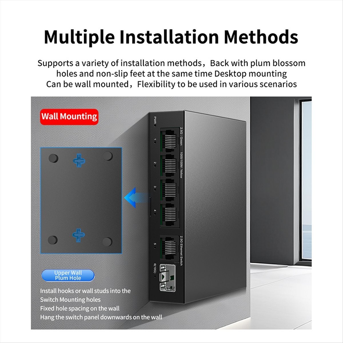 A64I 2.5G Switch 5 Port 2500Mb - Switch 5 Port 2.5G Unmanaged review and price