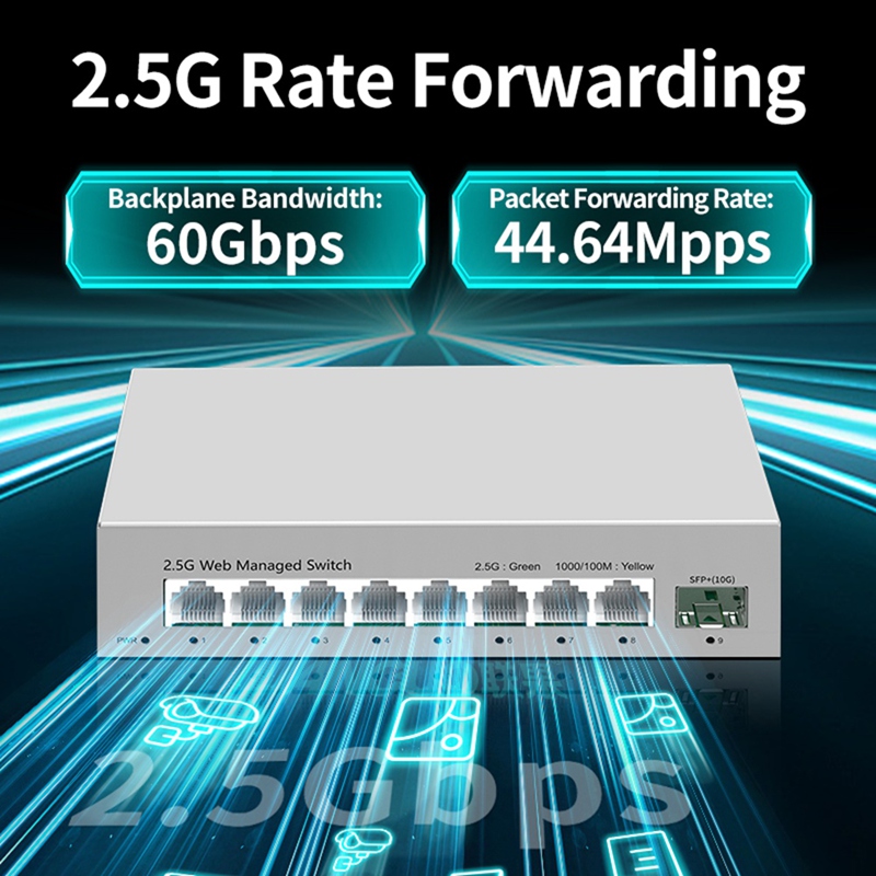 2.5GbE Smart Managed Switch 8  - 10G Sfp+ Switch 8 Port review and price