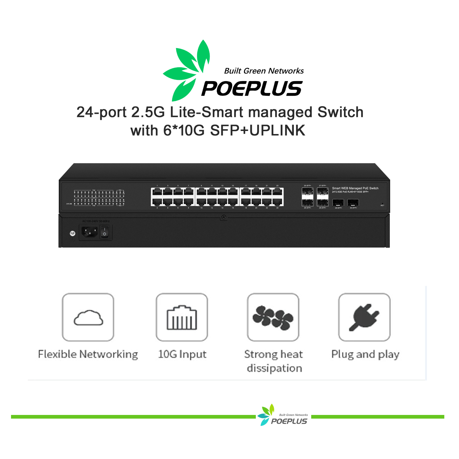 Lite-smart 24-port 2.5G POE or - Switch 24 Port 10G Uplink review and price