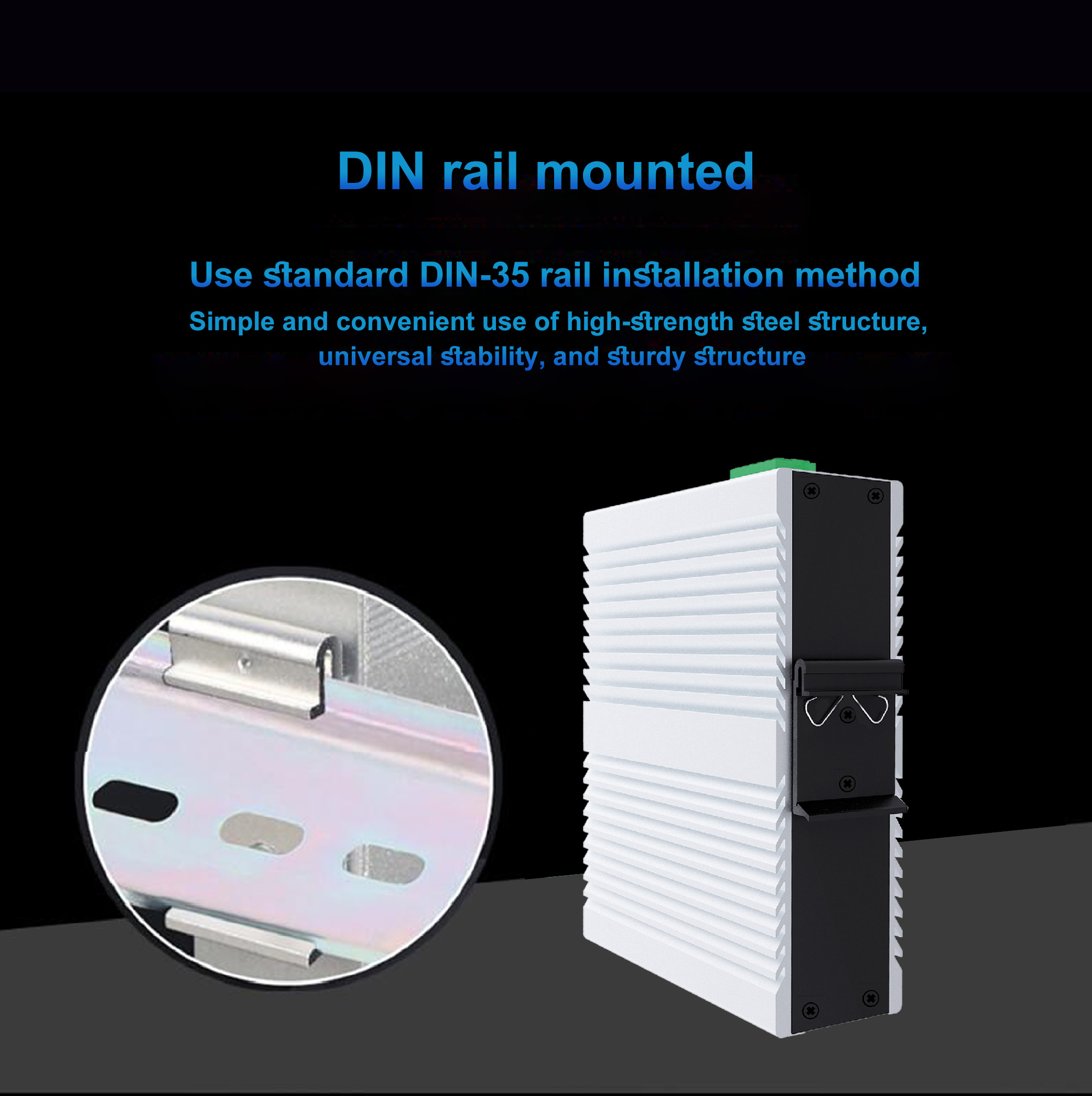 8-port RJ45 Network Management - Industrial Switch Din Rail Gigabit review and price