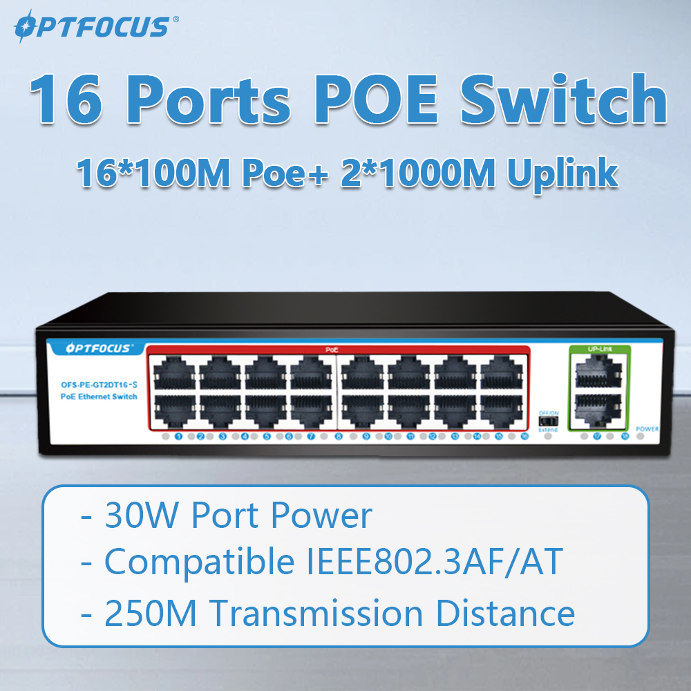 OPTFOCUS 16 Ports POE Switch 1 - Poe Switch 16 Port 802.3At review and price