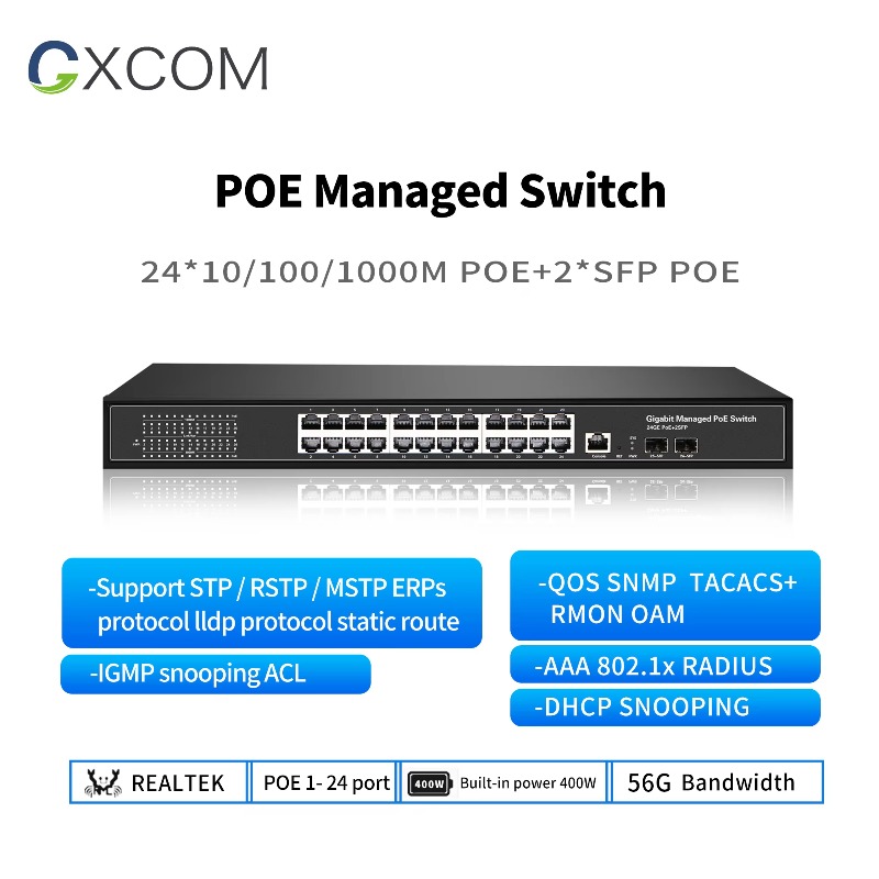 8-Ports 16 24 48 Ports Gigabit - Poe Switch 16 Port 802.3At review and price