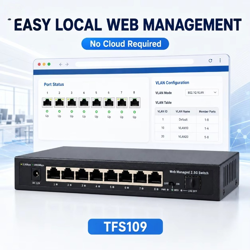 8 Ports 2.5Gb Managed Switch w - 10G Sfp+ Switch 8 Port review and price