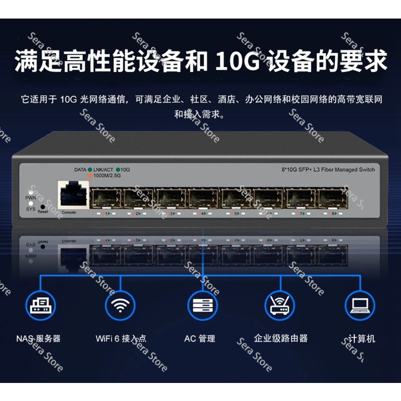 8 Ports Full 10 Gigabit Ethern - 10G Sfp+ Switch 8 Port review and price