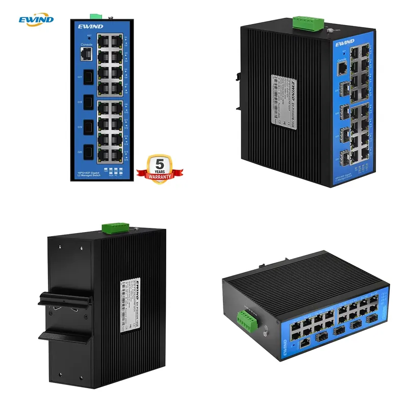 Industrial Gigabit Managed PoE - Industrial Switch Din Rail Gigabit review and price