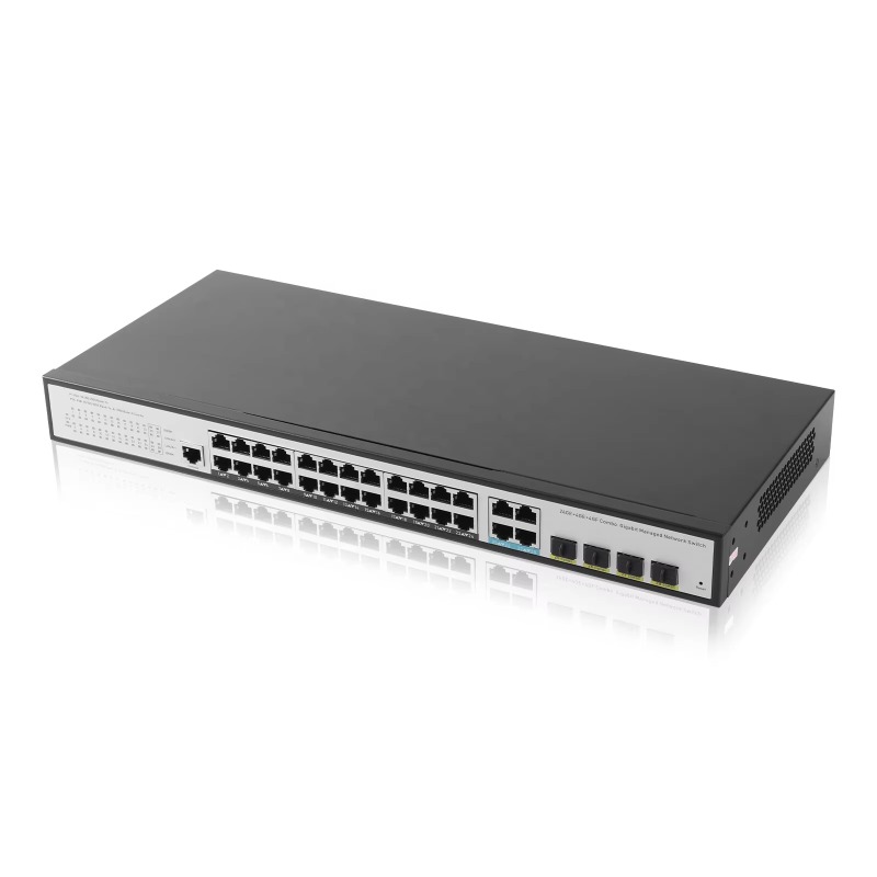 24GE 4SFP 4 Gigabit Uplink L2  - Network Switch Rack Mount 1U review and price