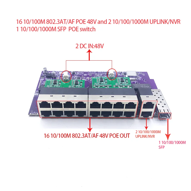 16port 100M 802.3AT/AF POE 48V - Poe Switch 16 Port 802.3At review and price