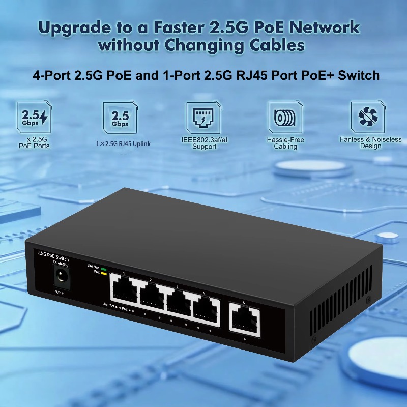2.5g Poe Switch Unmanaged 60w  - Switch 5 Port 2.5G Unmanaged review and price