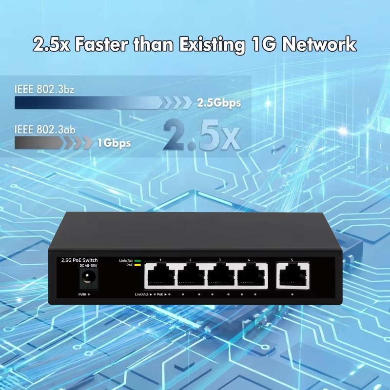 2.5g Poe Switch Unmanaged 60w  - Switch 5 Port 2.5G Unmanaged review and price