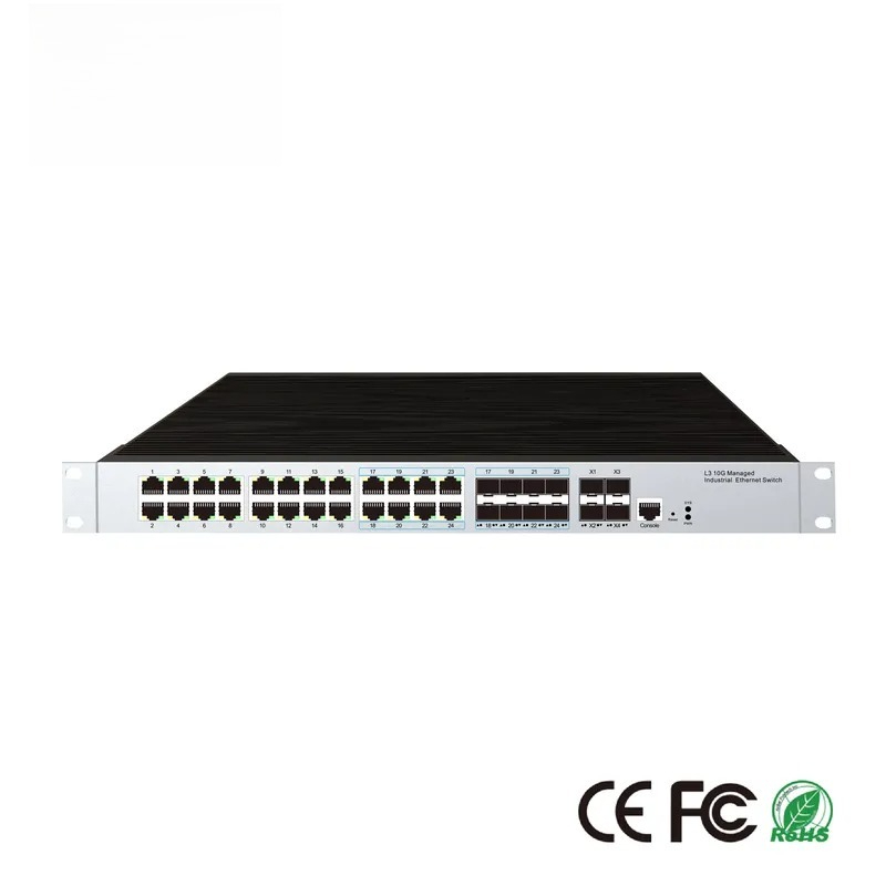 24-port PoE industrial managem - Switch 24 Port 10G Uplink review and price