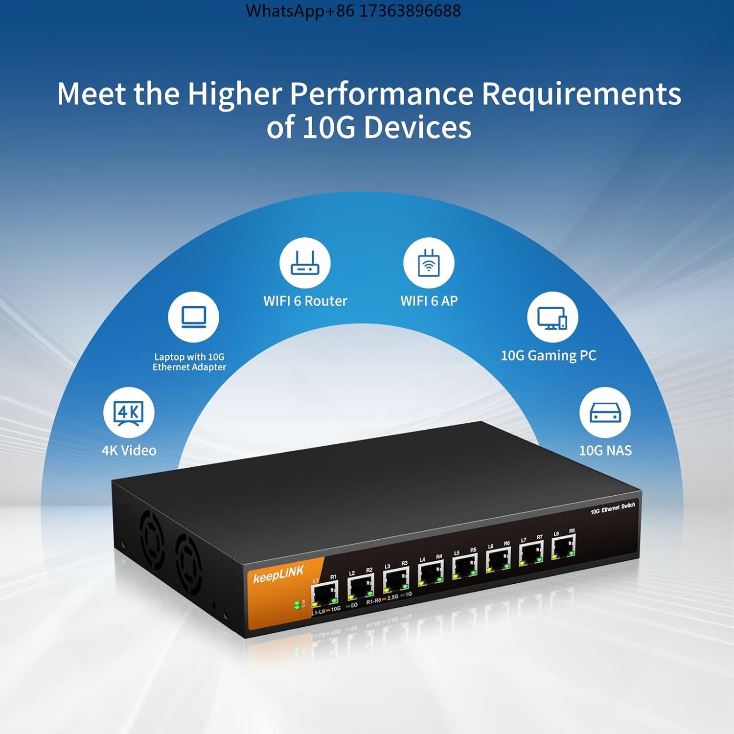 KeepLiNK 8-Port 10G Unmanaged  - 8 Port 2.5G Switch Unmanaged review and price