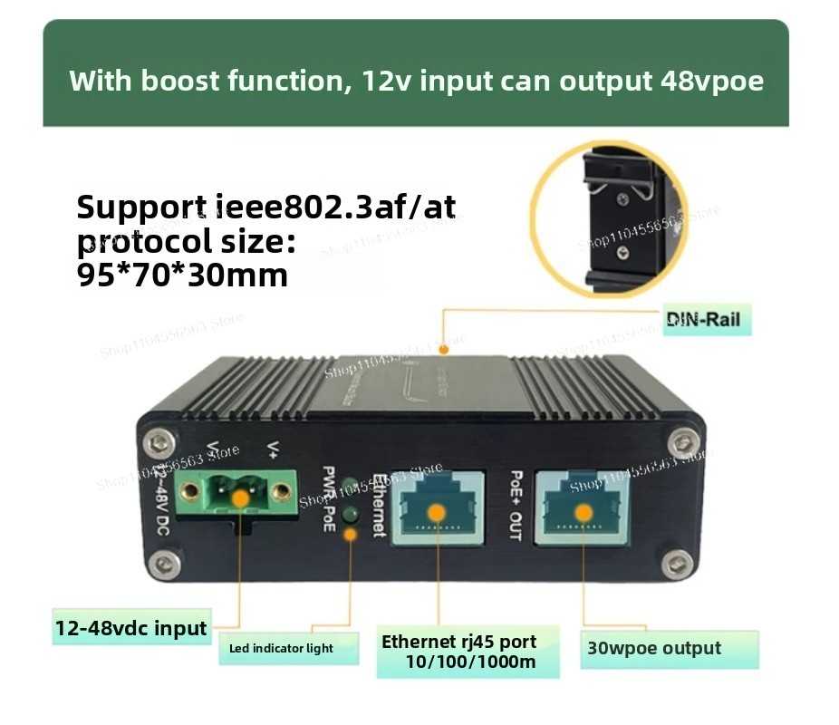 Gigabit 30W PoE Injector, Indu - Poe Injector Gigabit 30W review and price