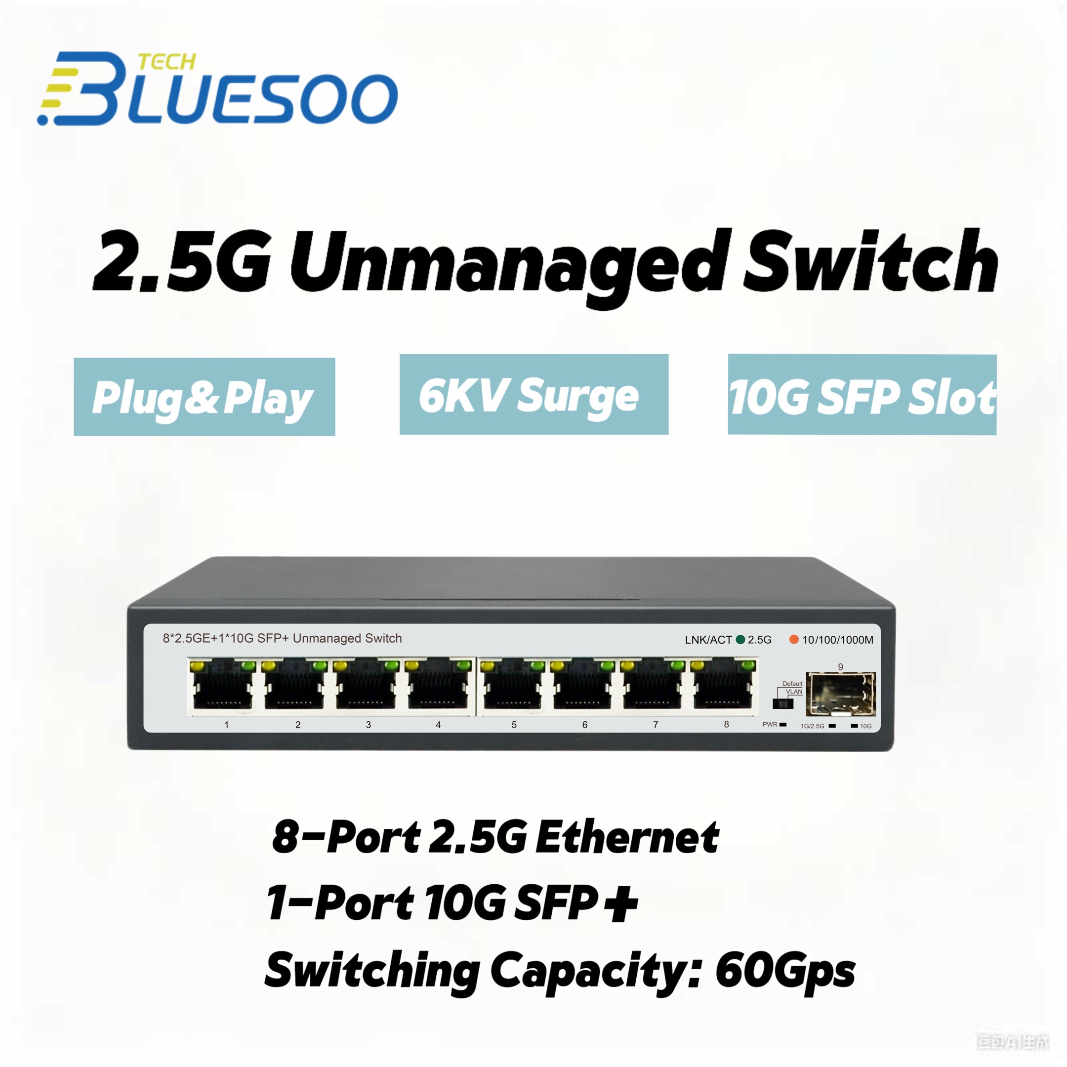 2.5G 8-Port Multi-Gigabit Ethe - 8 Port 2.5G Switch Unmanaged review and price