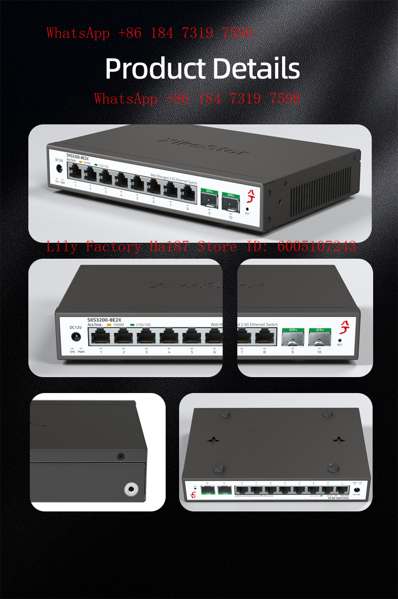 XikeStor 8*2.5G RJ45 2*10G SFP - 8 Port 2.5G Switch Unmanaged review and price