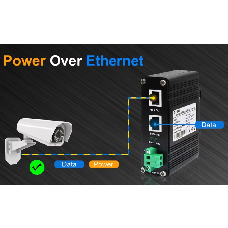CCTV Security 12VDC to 48VDC I - Poe Injector Gigabit 30W review and price